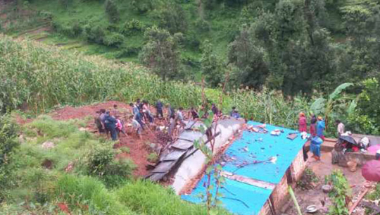 बझाङमा पहिरोमा परी बेपत्ता भएका चारै जनाको शव फेला 