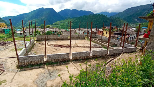 बाजुरामा कवर्डहलको निर्माण अलपत्र