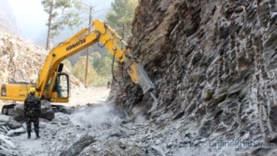 Road construction touches Vyas rural municipality