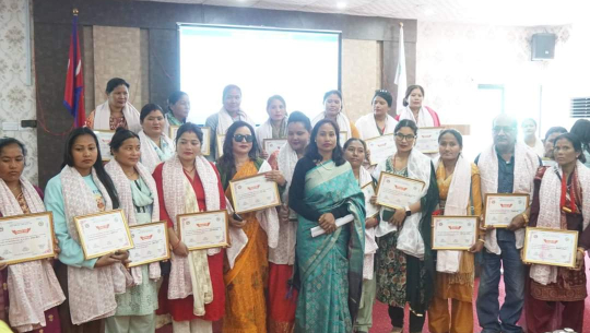 धनगढी उपमहानगरका २७ महिला सम्मानित