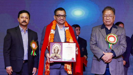 क्रिकेट प्रवर्धक शाही ‘‘सुदूरपश्चिम रत्न’बाट  सम्मानित