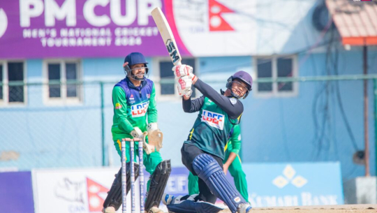 सुदूरपश्चिमलाई आर्मीले दियो २६३ रनको लक्ष्य