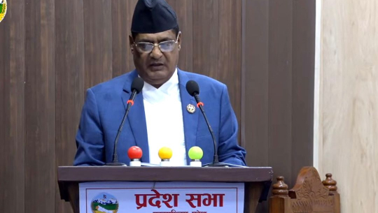 सुदूरपश्चिम प्रदेश सभा: बजेटको सिद्धान्त, प्राथमिकता प्रस्तुत