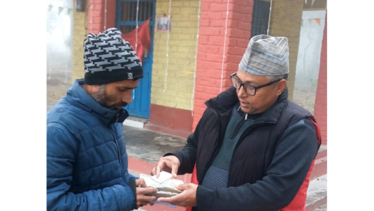 Financial support provided to road accident victim Anirudra Joshi