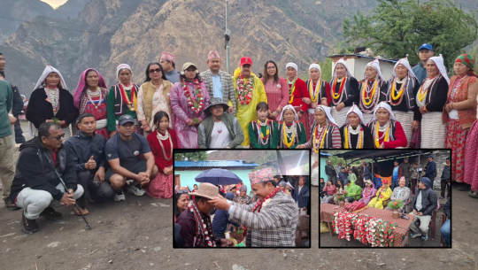 धनगढी उपमहानगरको टोलीलाई दार्चुलाको अपिहिमाल गाउँपालिकामा स्वागत  