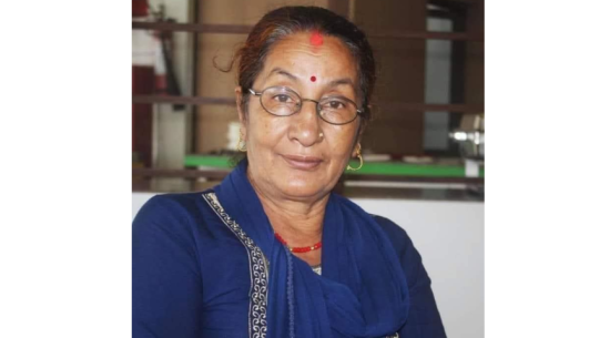 Punam Devi Baniya donates clothes to Cloth Bank in Dhangadhi