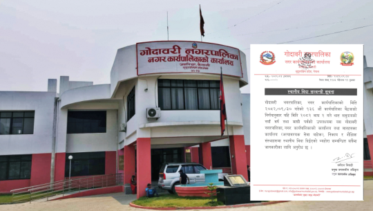 गोदावरी नगरपालिकामा माघ २ गते सार्वजनिक बिदा