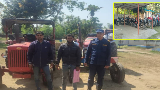 कञ्चनपुरबाट चोरीका २ ट्याक्टरसहित चालकहरू पक्राउ
