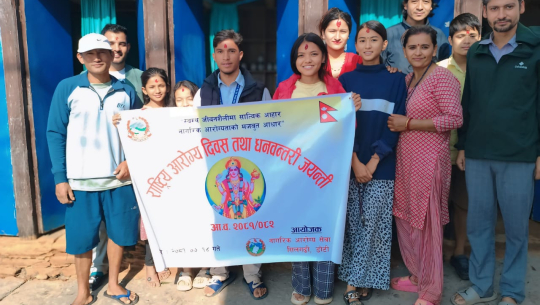 डोटीको सिलगढीमा पनि राष्ट्रिय आरोग्य दिवस तथा धन्वन्तरी जयन्ती मनाइयो