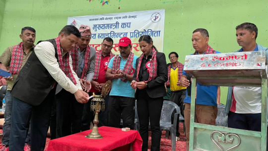 धनगढीमा ब्याटमिन्टन प्रतियोगिता सुरु