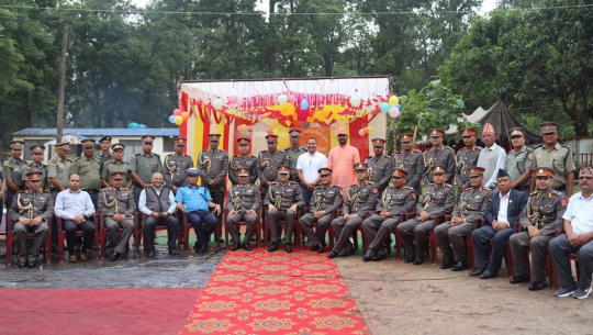 कैलालीको वनबेहडामा रहेको सशस्त्र प्रहरी गणले मनायो स्थापना दिवस