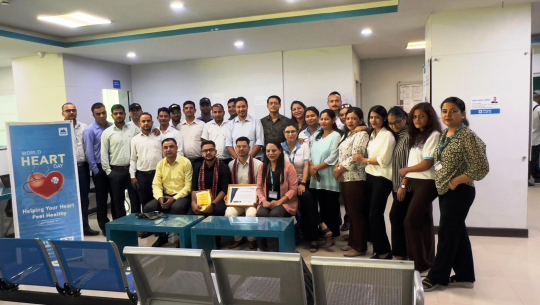 एनएमबी बैँकले मनायो विश्व मुटु दिवस