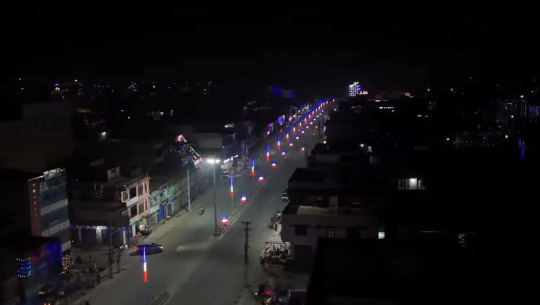  ‘उज्यालो धनगढी’: थप ५७६ पोलमा स्ट्रिप लाइट जडान हुने