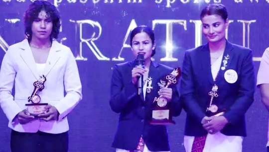 खोखोका हेमराज र मानमती वर्ष खेलाडी