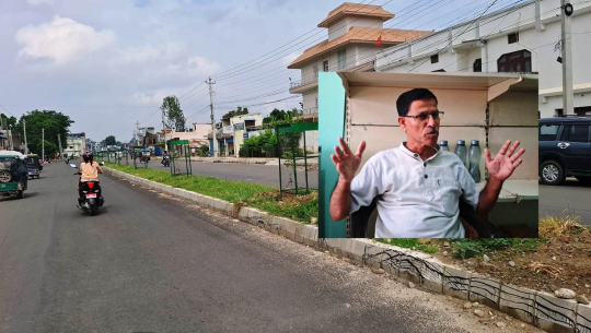 धनगढीको मुख्य सडक निर्माण अन्तिम चरणमा, पूर्व मुख्यमन्त्री भट्ट खुसी