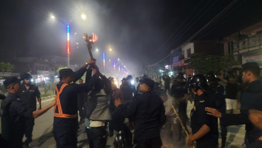 विप्लव नेतृत्वको नेपाल कम्युनिस्ट पार्टीले निकाल्यो धनगढीमा राँके जुलुस