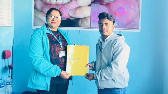 कञ्चन डेण्टल केयर  र एनएमबी बैङ्क धनगढी शाखाबिच उपचार छुट सम्झौता  