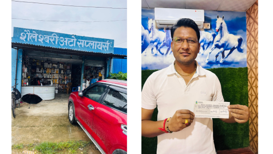 बाढीपीडितका लागि धनगढी–४ का डिल्ली नेपालीको एक लाखभन्दा बढी सहयोग
