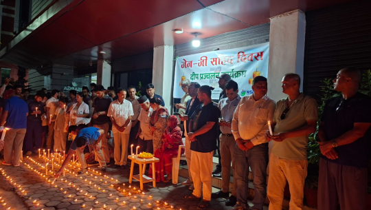 निसर्ग हस्पिटलमा जेनजी शहीदको सम्झनामा दीप प्रज्वलन, परिवारलाई ३ लाख ५१ हजार सहयोग