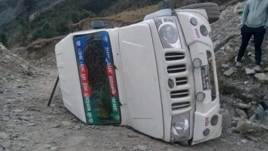 बझाङमा जिप दुर्घटना हुदा दुई जना घाइते