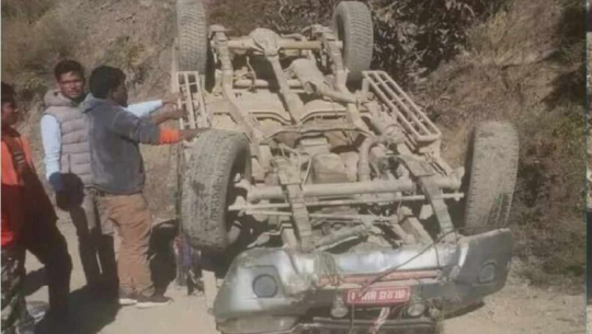 बैतडीमा जिप दुर्घटना हुँदा ३ जना घाइते