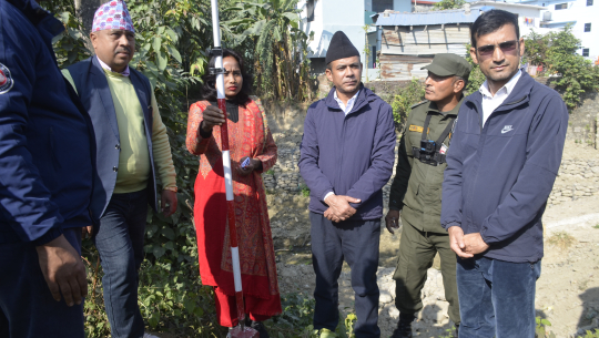 धनगढीमा खोलाको क्षेत्राधिकार छुट्याउन राखियो ‘डिजिपिएस’