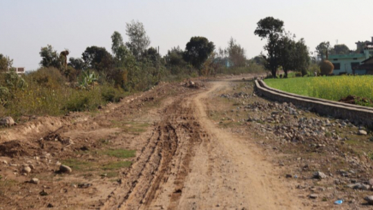 Chowkidanda-Faltude road abandoned for six years; Ward offices to operate on site to pressure contractors