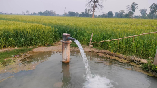 सिँचाइ समस्या समाधान गर्न बोरिङ जडान