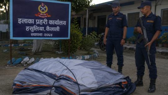 कैलालीमा भन्सार छलि ल्याइएको टेन्ट प्रहरीद्वारा नियन्त्रणमा