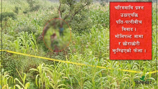 बलात्कृत पत्नीमाथि श्रीमानको शंका, अति भएपछि एकै रुखमा घरबार स्वाहा