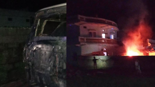 कैलालीमा उपमेयरको गाडीमा आगजनी