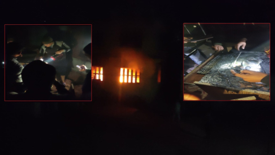 दार्चुलाको एक विद्यालयमा आगलागी