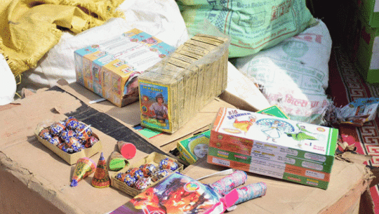 Customs-evading goods, including abir and crackers, seized in Tikapur and Kailari