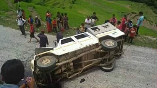 अछामको बयलपाटामा जीप दुर्घटनामा पाँच घाइते