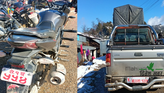 अछाममा हिउँ खेल्न सरकारी गाडीको प्रयोग गरेपछि...