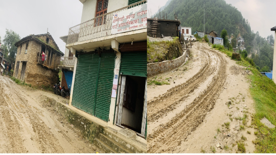 अछामको बान्नीगढी गाउँपालिकालाई हिलाम्य सडकले गिज्याउँदै