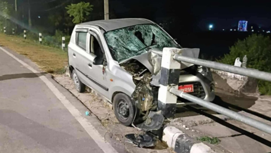 Three injured in midnight car accident on Dhangadhi-Attariya six-lane road
