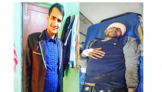 एमसीसीविरुद्धको आन्दोलनमा घाइते भएका डडेल्धुराका अवस्थीलाई प्रहरीले दिए रगत