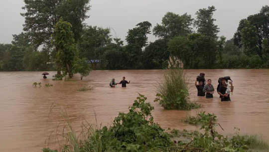 Mahakali river water level recedes, but displaced families yet to return home