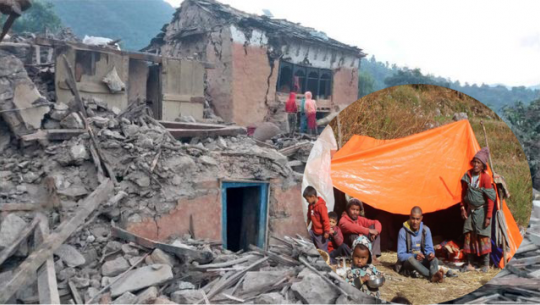बाजुराका भूकम्पपीडित पालमुनि रात काट्न बाध्य