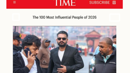 Balen Shah named among time’s 100 most influential people of 2026