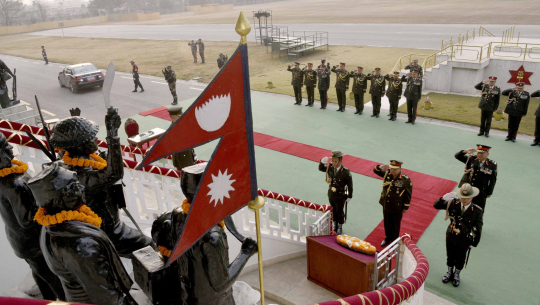 उपप्रधानमन्त्री पोखरेलसँग बङ्गलादेशका सेना प्रमुखको भेट