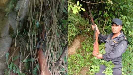 अछाममा बेवारिसे भरुवा बन्दुक भेटियो