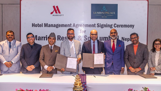 लुम्बिनी म्यारियट रिसोर्ट एण्ड स्पा सञ्चालन हुने, म्यारियट इन्टरनेशनलसँग होटल व्यवस्थापन सम्झौता सम्पन्न