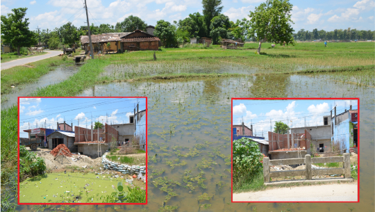 नालामै घर बन्न थालेपछि धनगढीको बेली डुब्ने चिन्ता 