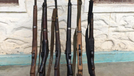 Bajura locals surrender 26 weapons ahead of elections