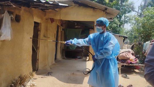 औलो र कालाजार नियन्त्रणका लागि विषादी छिट्न सुरु