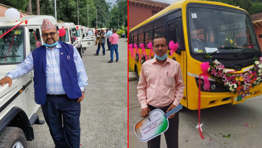 भारतले दियो डडेल्धुराको महेन्द्र माविलाई बस, अजयमेरुलाई एम्बुलेन्स