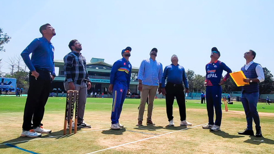 गुजरातद्धारा नेपाललाई ९९ रनको लक्ष्य