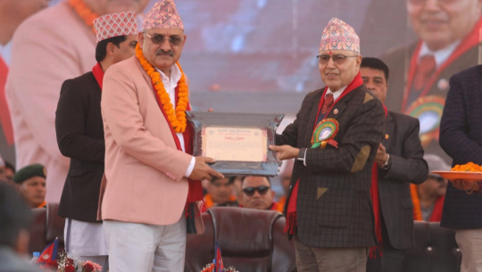 Dhangadhi social worker CB Chand honored at Sudurpaschim festival